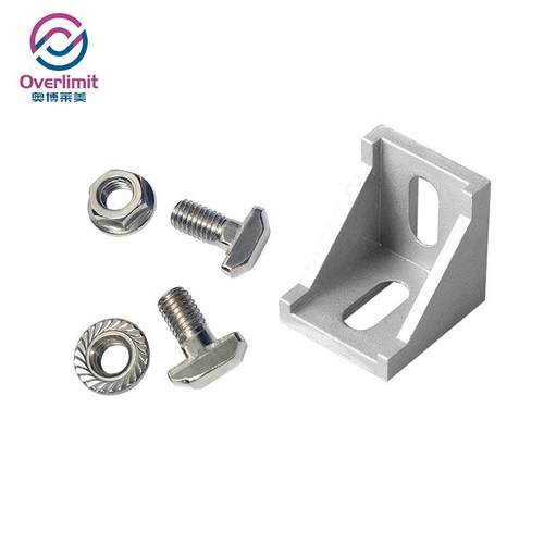 热卖工业角码直角90度固定件角铝铝型材角码4040铝型材连接件角件