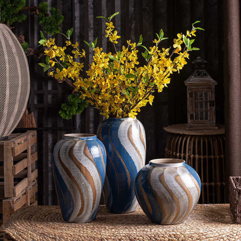 手工古朴粗陶陶罐花瓶花盆多肉复古做旧仿古小号土陶盆坛子插干花,家居饰品,花瓶,淘宝优惠券,粉丝福利购,淘宝优惠卷