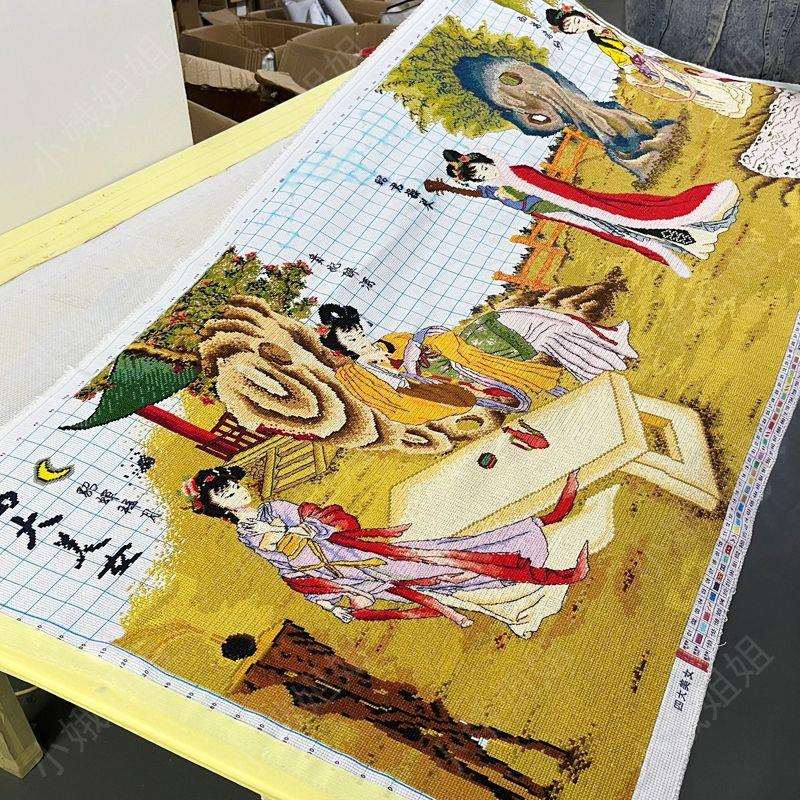 四大美女十字绣成品不带框纯手工出售已绣好2024新款客厅琴棋书画