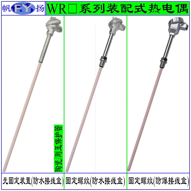 WRN-132 WRE-133热电偶 装配式热电偶陶瓷热电偶刚玉保护管热电偶