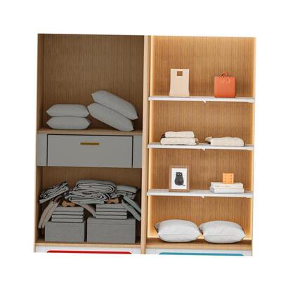 Adjustable Closet Organizer Storage Shelf Wall Mounted DIY