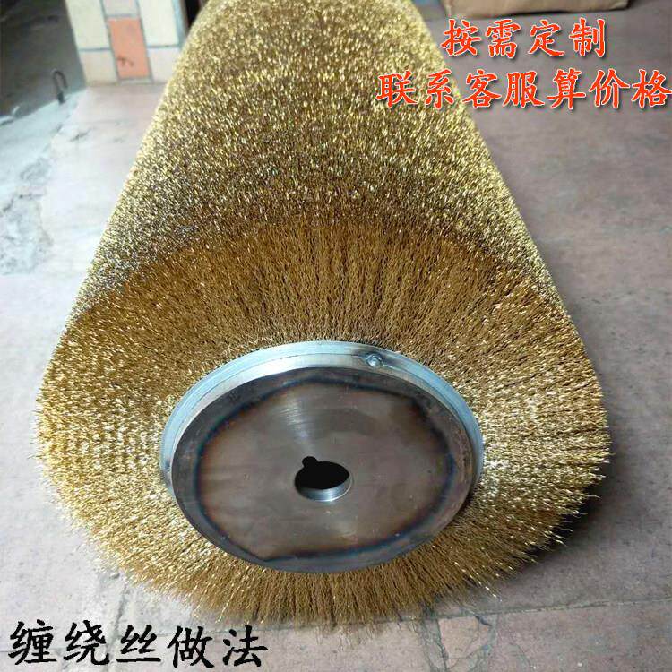 刷辊打丝磨轮除锈PXV工业用不锈钢刷钢棍滚筒抛光机长刷电动板木