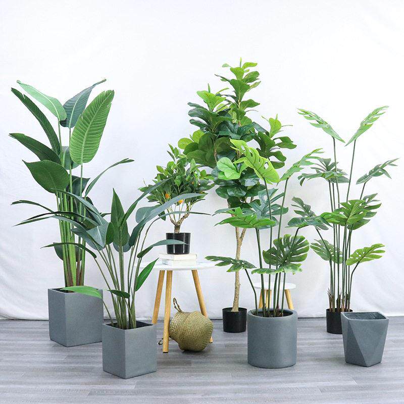 北欧人造绿色植物装饰大型假树