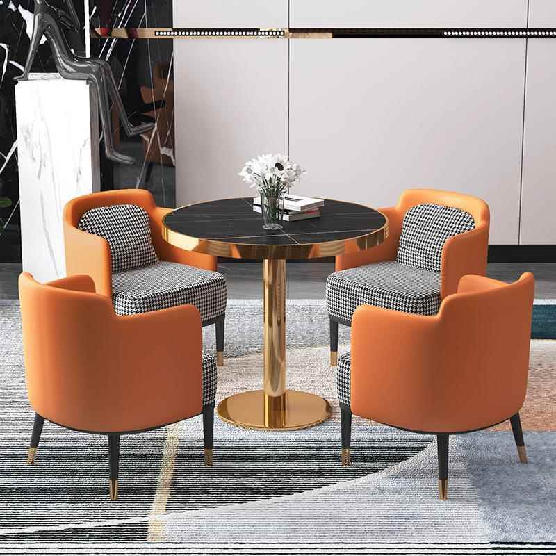 现代轻奢沙发茶几组合北欧办公室酒店大厅休息区会客商务接待洽谈