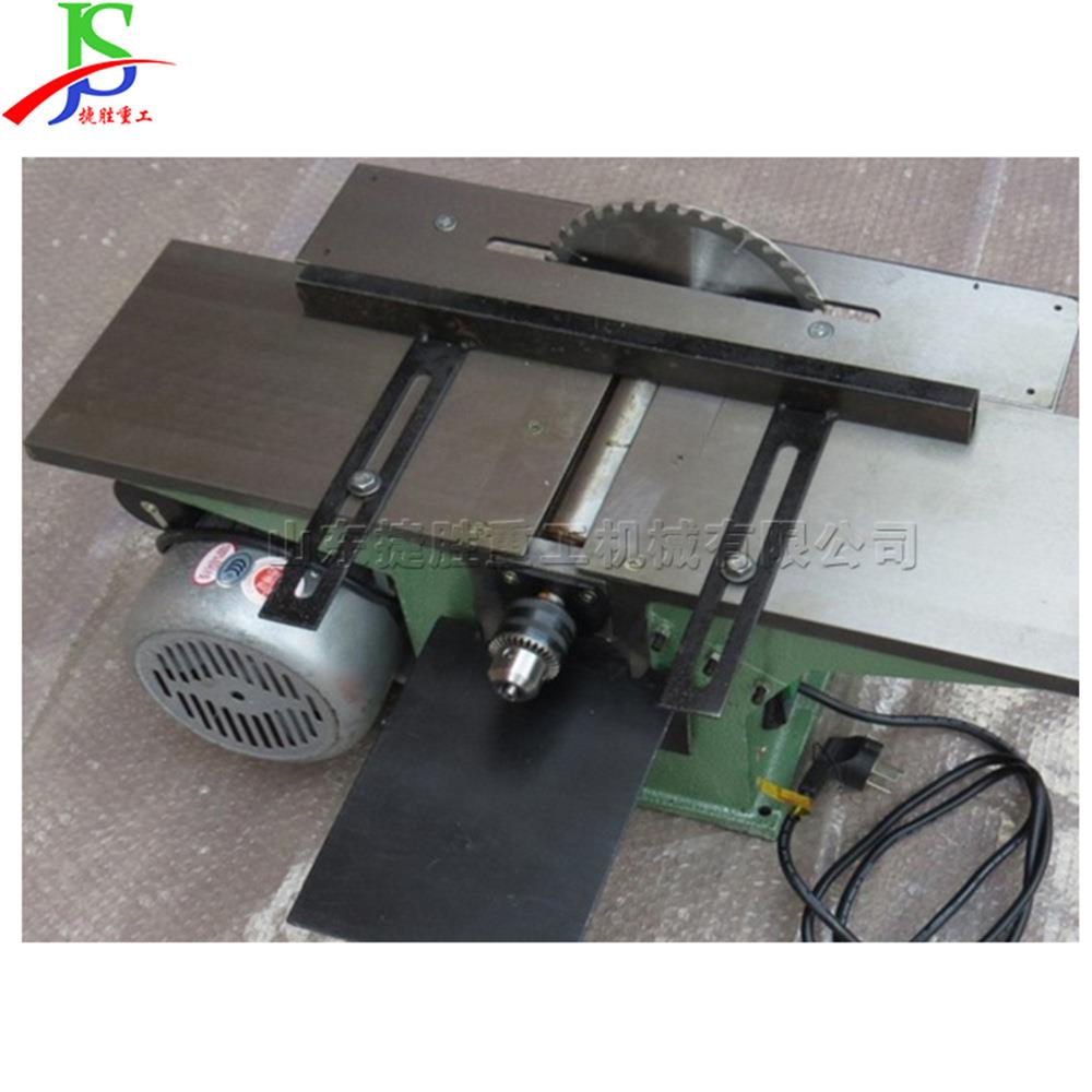家用全铜电机台刨 家具木材加工电锯 小型便携式三合一木工刨床