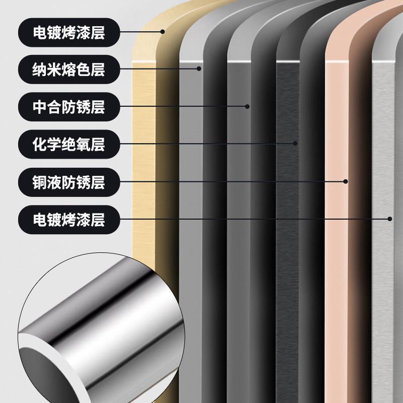 晾衣杆304不锈钢2.5厚不锈钢圆管晾衣杆阳台调挂衣杆衣橱衣架挂杆