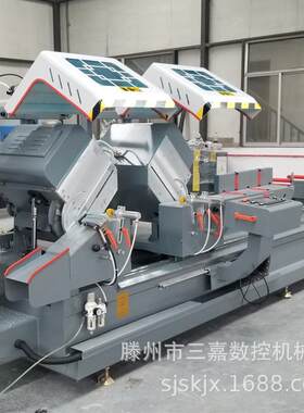 铝门窗设备价格济南门窗机器设备铝合金型材双头数显切割锯床