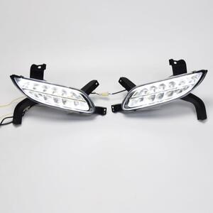 专用于新荣威350日行灯 LED日间行车灯荣威350雾灯改装总成带转向