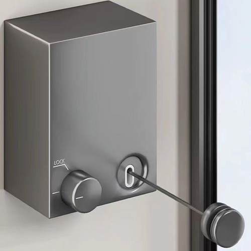 免隐形伸缩晾衣绳室打内阳台卫生孔钢丝挂晒衣服绳子收间缩晾ZPD