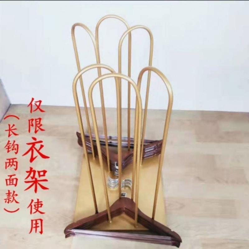 服装店放衣架收纳器的可移动整理裤夹架简约男女装店储存车
