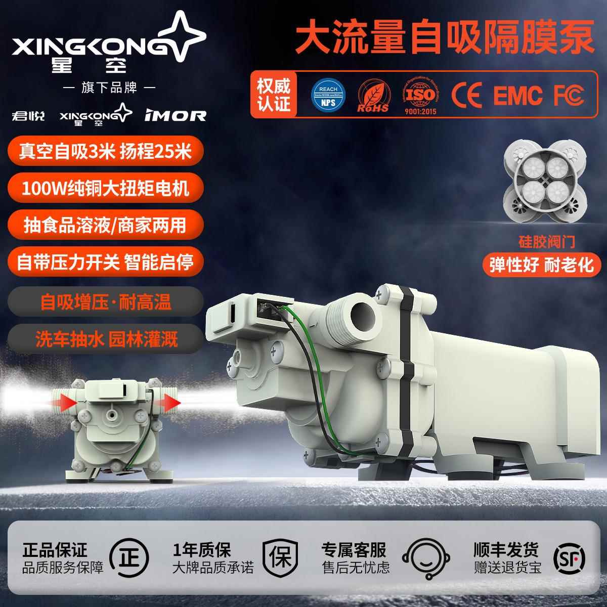 星空大流量灌装泵自吸电动抽水泵家用小型浇菜耐腐蚀碱增压泵水泵