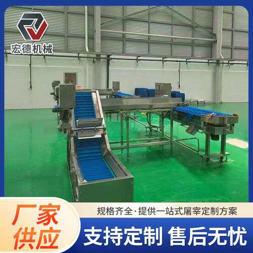 屠宰设备屠宰场大型淘汰蛋鸡宰杀设备肉鸡宰杀连续脱毛设备