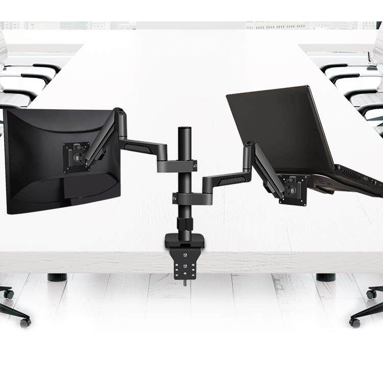 10-16寸笔记本电脑支架双屏桌面机械臂伸缩升显示器平板增高托架