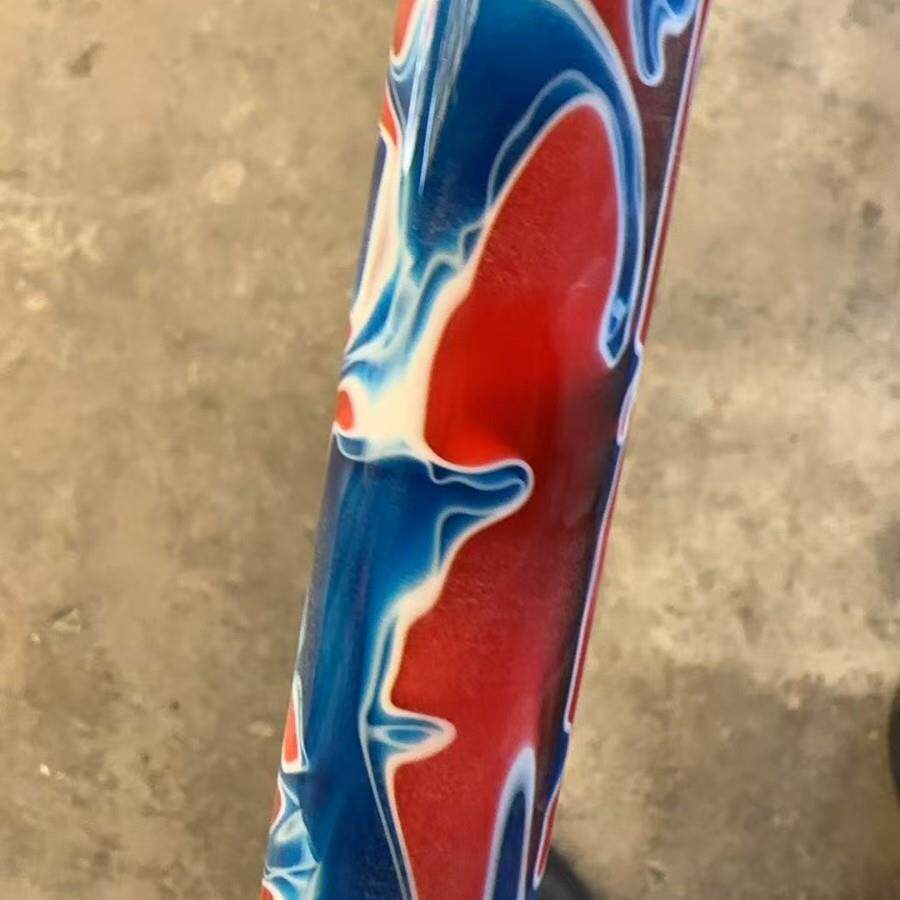 机玻璃610花纹棒笔彩壳手杖有家具亚克力棒材色铸双色棒浇手工
