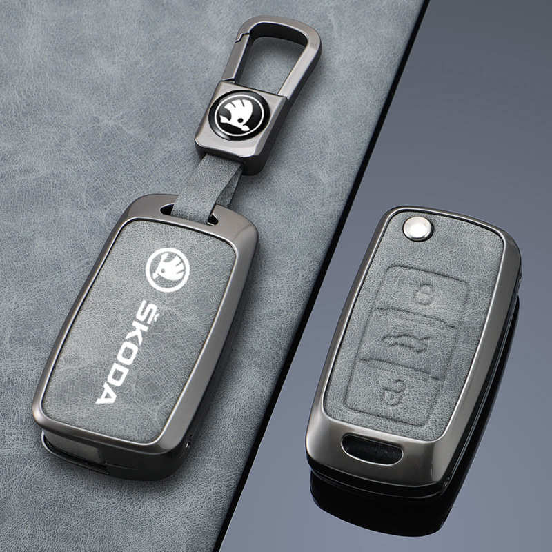 斯柯达钥匙套明锐柯米克速派全包柯珞克昕动昊锐高档汽车配件壳扣
