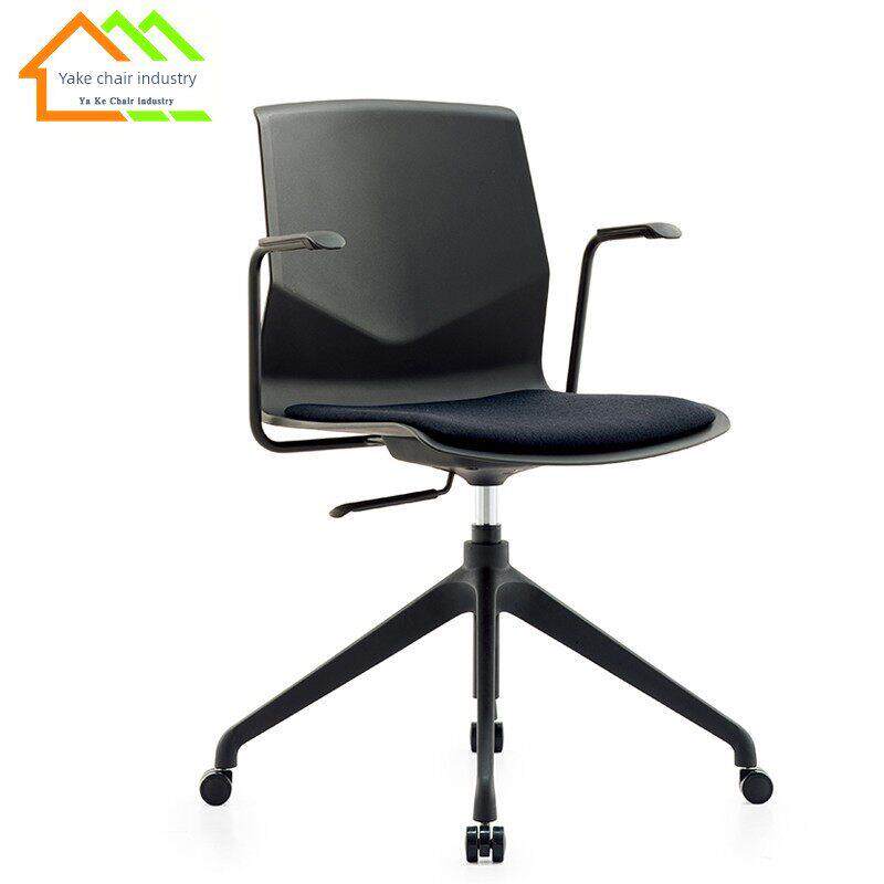 可升降办公椅带桌面的转椅带扶手的训练椅会议椅可移动扶手椅员工
