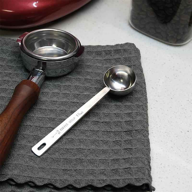 不锈钢量勺咖啡豆勺15g天平勺牛奶店量勺烘焙小勺水果粉勺15ml