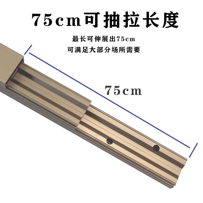 平面抽拉伸缩书桌滑轨 厨房餐桌台推拉轨道配件 岛导轨五金 伸GN0