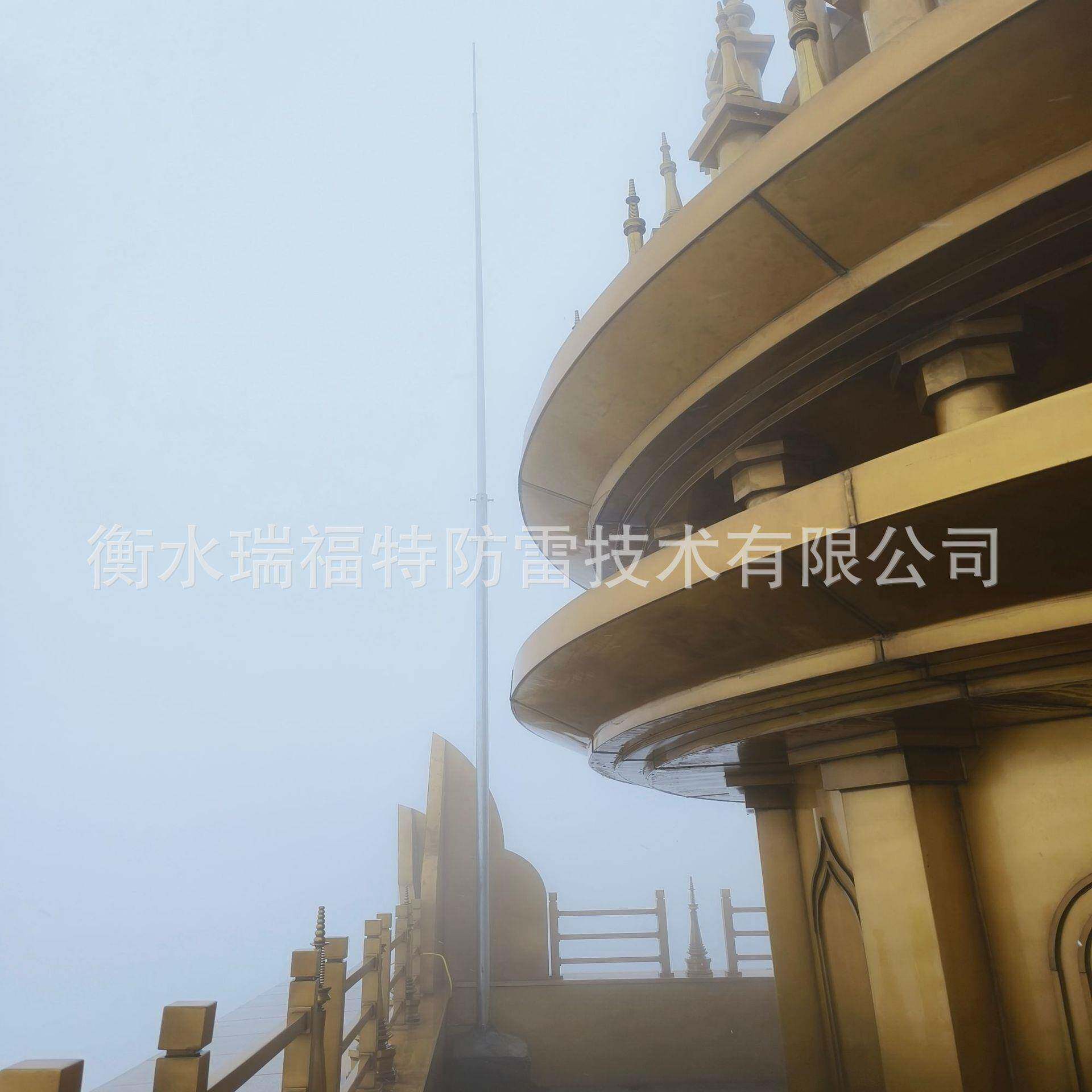 室外高强度玻璃钢接闪杆玻璃钢避雷针用于新一代气象雷达站
