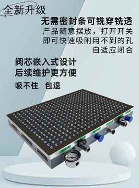 真空吸盘无需密封条cnc加工中心铣床用多点式强力吸附多孔式套餐2