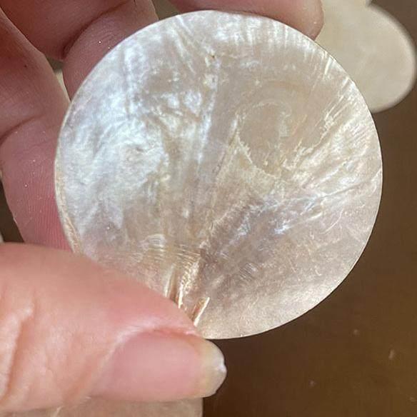 自然金贝壳圆盘手工DIY贝壳绘画珍珠母材料风格材料云母壳