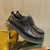 丁牛皮婚鞋 软底英休闲男士 手工经典 皮真鞋 透气商务正伦装 2010男款