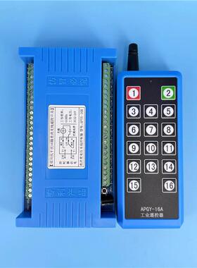 双向蓝色无线遥控灯具16路12V24V控制器多套同时点动工作带总开关