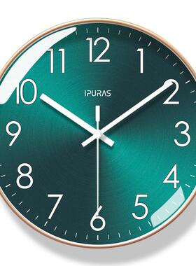 6829挂钟客厅钟表经典卧室时钟挂表现代创意轻奢静音石英钟