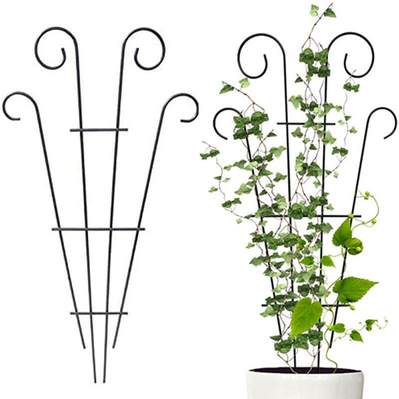 跨境花园植物攀爬架绿植爬藤花架支架支撑架花盆架园艺盆栽固定杆