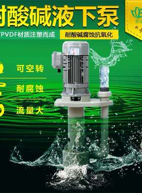 耐酸碱液下泵化工液下泵美宝MIT-50VK工程塑料液下泵涂装前处理泵