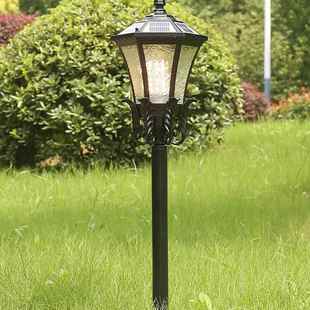 太阳能别墅欧式 六面凤凰三色太阳能插地灯户外草地灯草坪公园灯