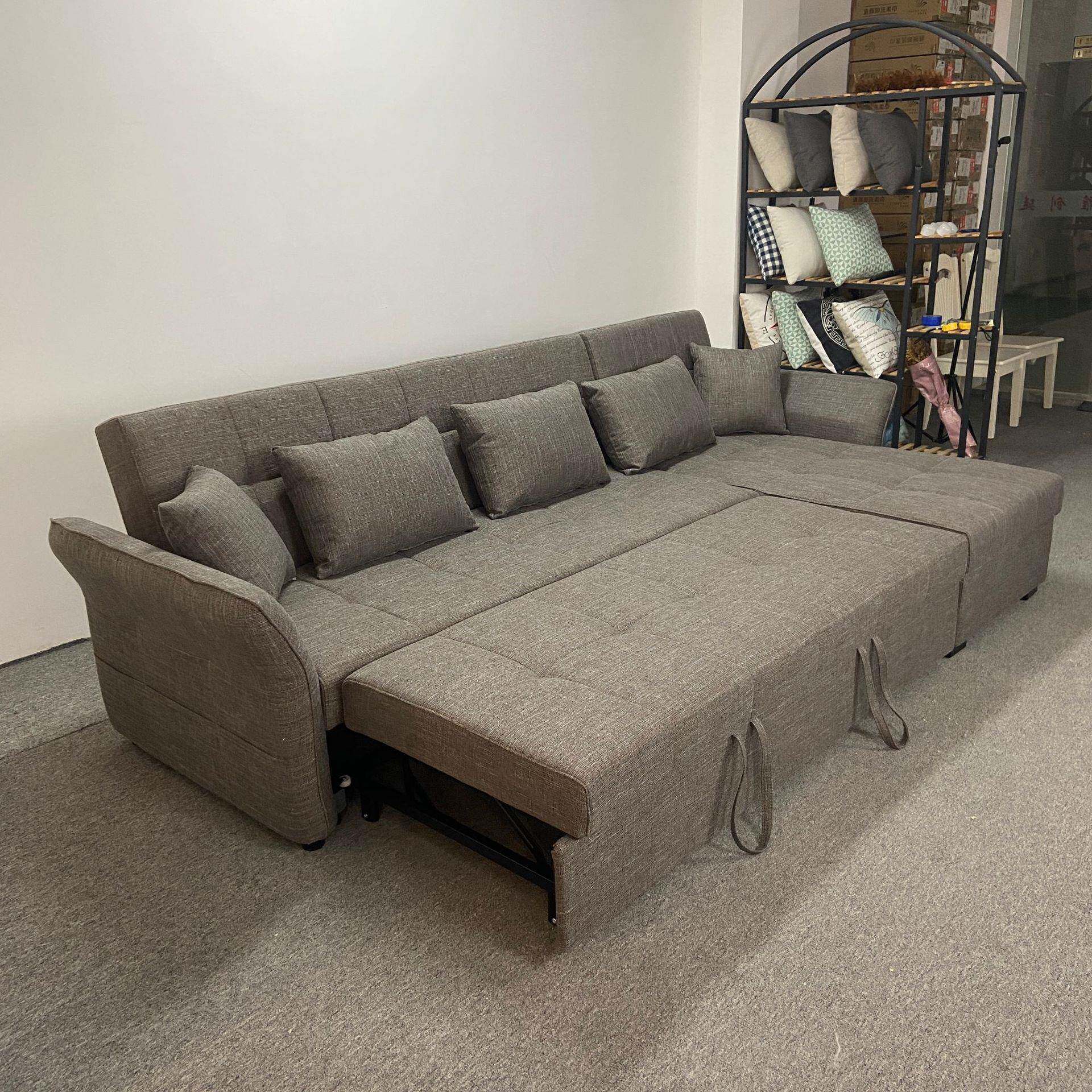 多功能沙发床两用折叠小户型客厅公寓贵妃储物可拆洗布艺沙发组合