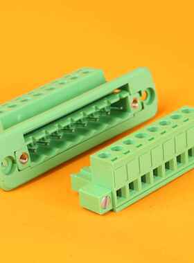 2Edgwc5.08/3.81-2P3P插件无焊壁挂式端子排铜排2Edg双端子接线