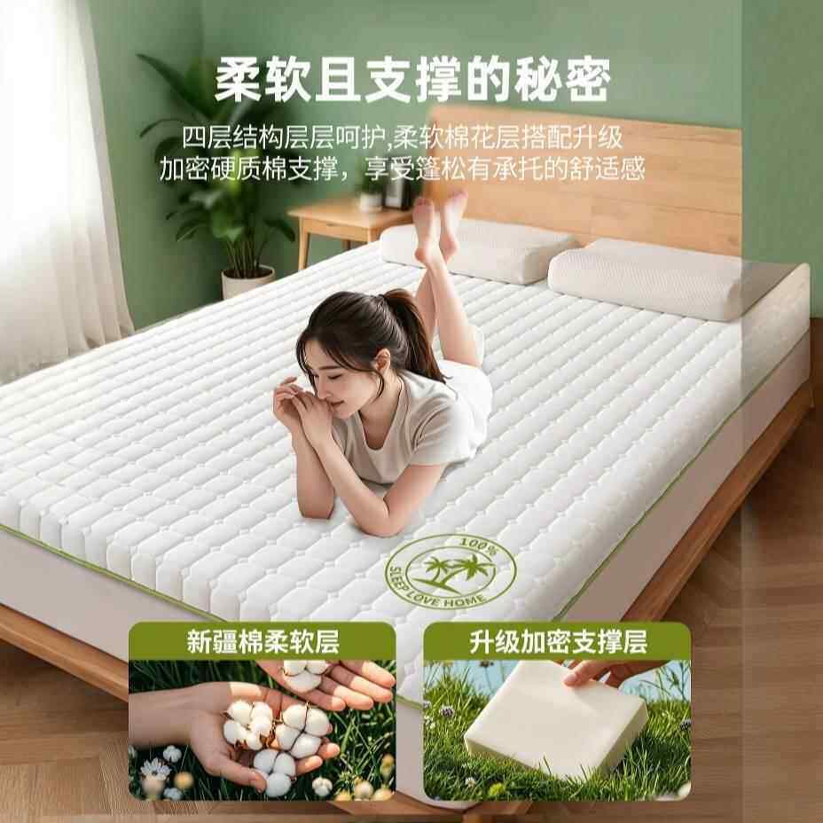 20新B-5618款全棉花床垫遮盖5物民宿软垫家用卧室宿舍生单人租房