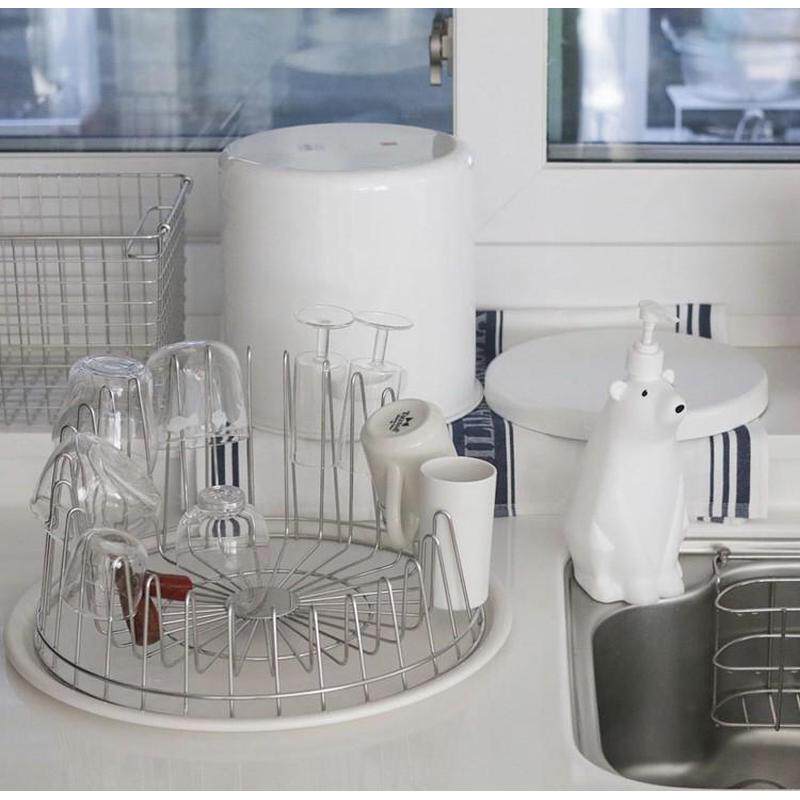 架红酒艺架厨房盘架碗碗碟杯收纳架餐具不锈物钢铁置简约沥水架