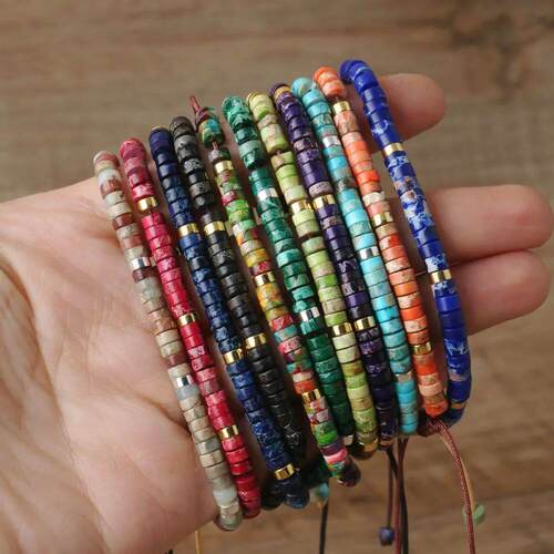 Nautral Stone 2x4mm Blue Emperor Stone Blood Stone Tiger Eye