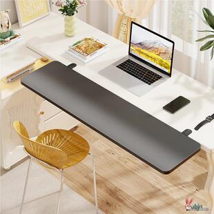 桌面延长板扩展延伸板加宽折叠书桌电脑键盘接板加长手托置物支架