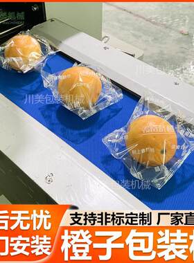 全自动枕式柑橘包装机 香水柠檬水果自动套袋机水蜜桃橙子包装机