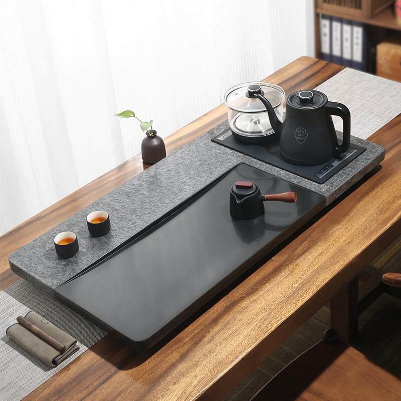 天然乌金石茶盘自动上水智能茶台 新中式风格茶具 一体烧水壶岩棠