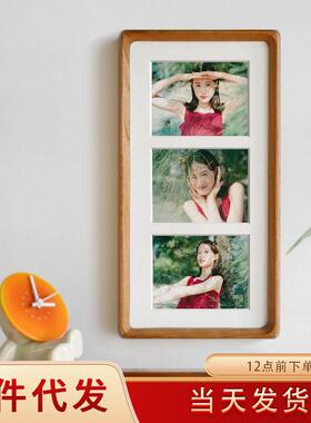 实木相框榫卯三联G款摆台画框新中式空框照片婚纱照胡桃木相框