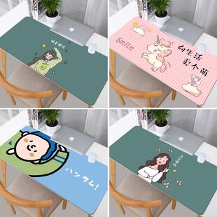 元气少女鼠标垫超大码卡通游戏台式电脑桌垫可爱小仙女防水写字垫