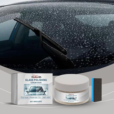 Homonth Car Glass Polish - Windshield Cleaning, Stain Remova