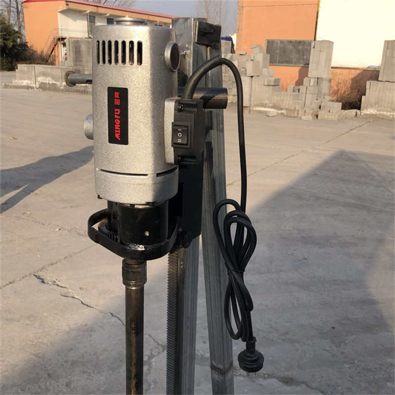 立架式手摇打井机 电动架子钻井机 便携式小型钻探机室内水井钻机
