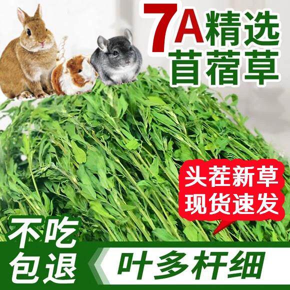 兔草烘干苜蓿草兔子草料龙猫牧草兔粮豚鼠饲料干草蒲公英胡萝卜缨