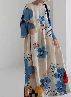 dress ladies fashion casual craft drawstring cotton
