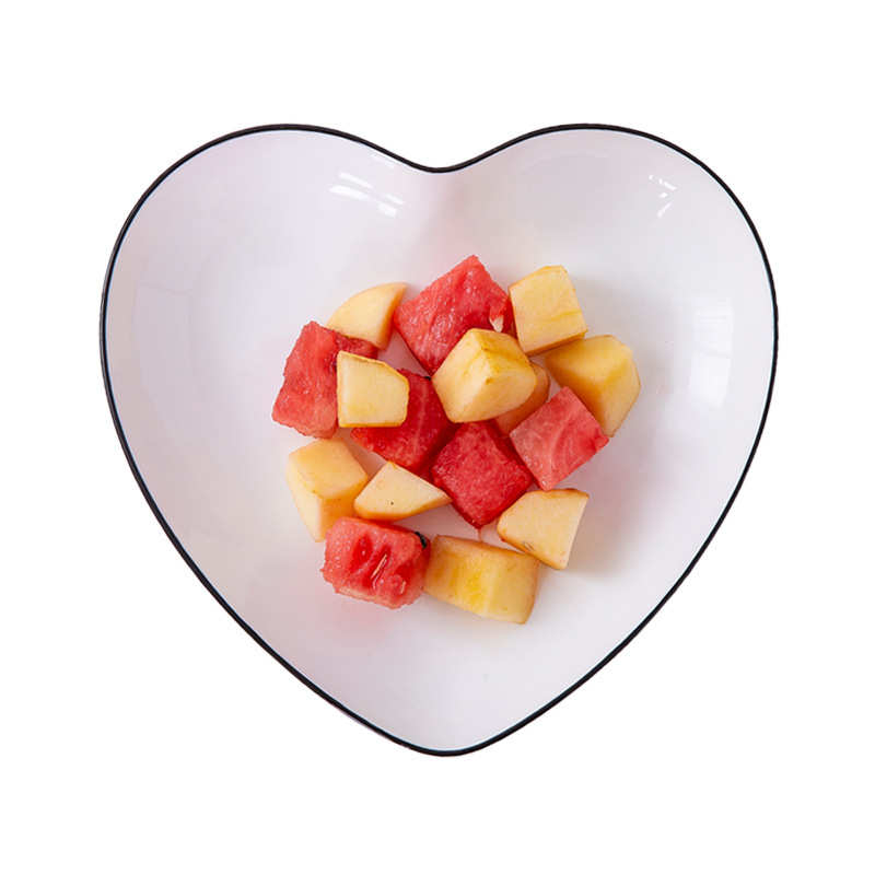 景德镇陶瓷餐具碗碟套装家用日式现代简约心形盘子碗盘餐具北念冬