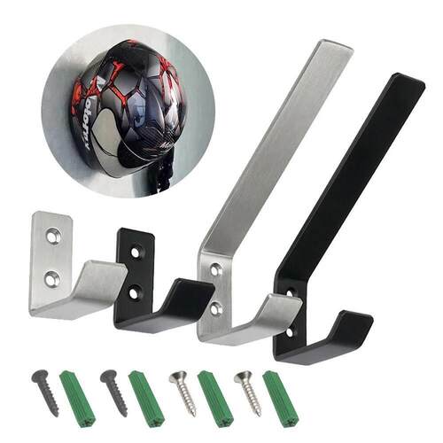 Stainless Steel Motorcycle Helmet Holder Wall Hanger Home Lu