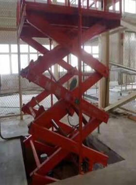 车库用固定剪叉式升降货梯 剪叉式升降平台 天越升降货梯生产