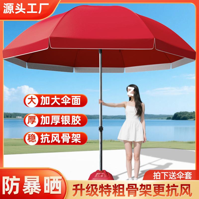 太阳伞遮阳伞户外大型摆摊大伞摆地摊大号庭院做生意防晒商用雨伞