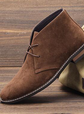 Men Desert Boots Retro American style Male Ankle Boots沙漠靴